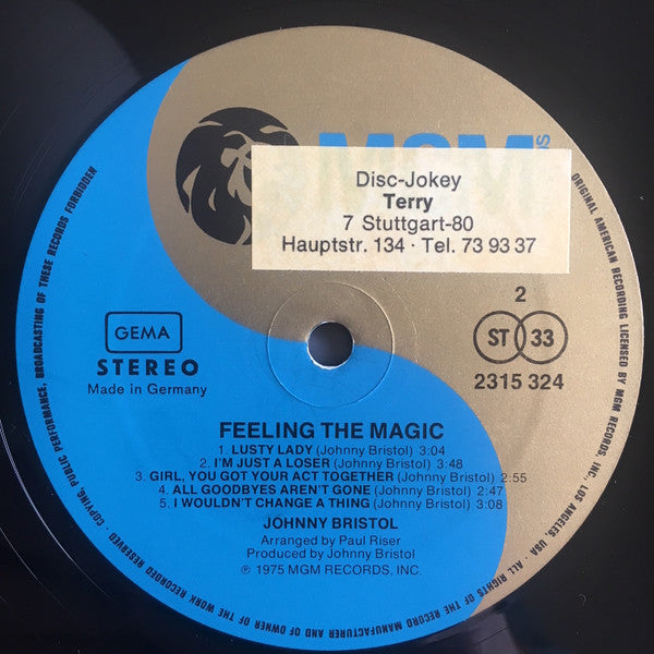 Johnny Bristol - Feeling The Magic