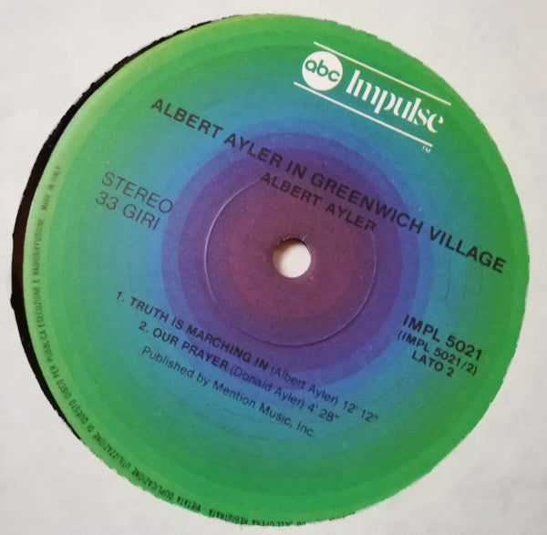 Albert Ayler - In Greenwich Village