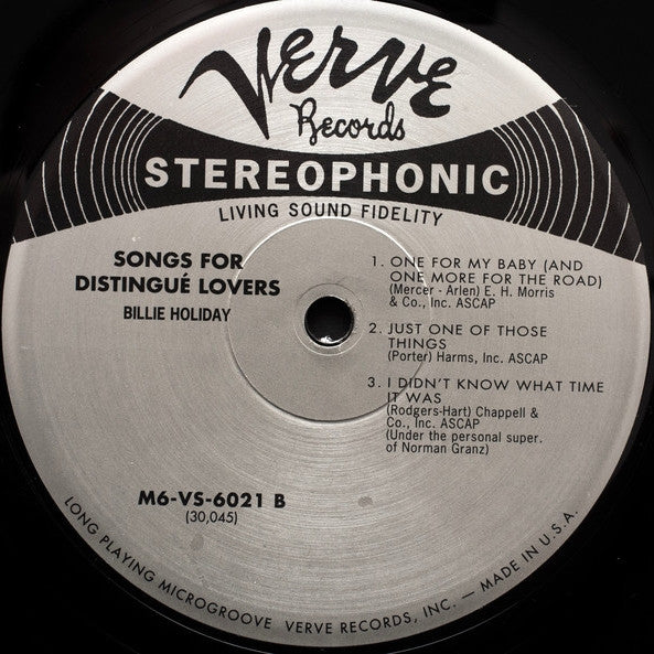 Billie Holiday - Songs For Distingué Lovers - (nuovo)