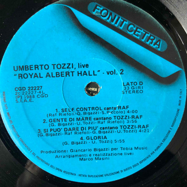 Umberto Tozzi - Royal Albert Hall : Live