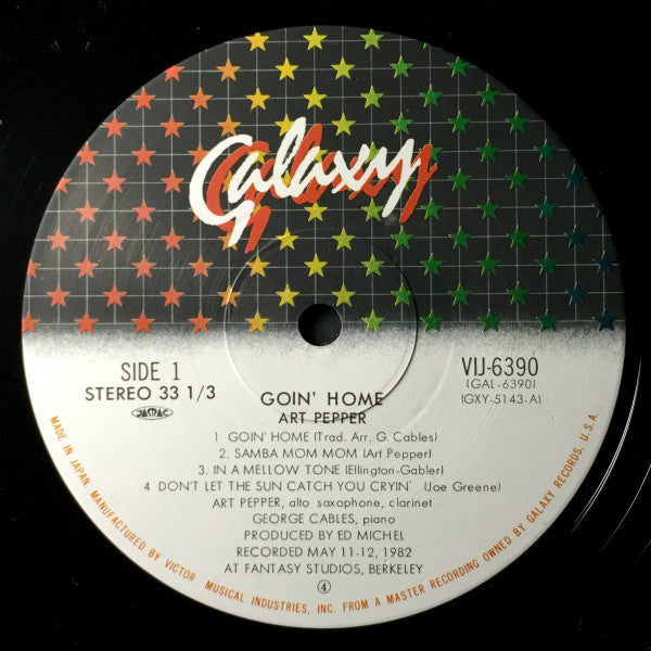 Art Pepper / George Cables – Goin' Home