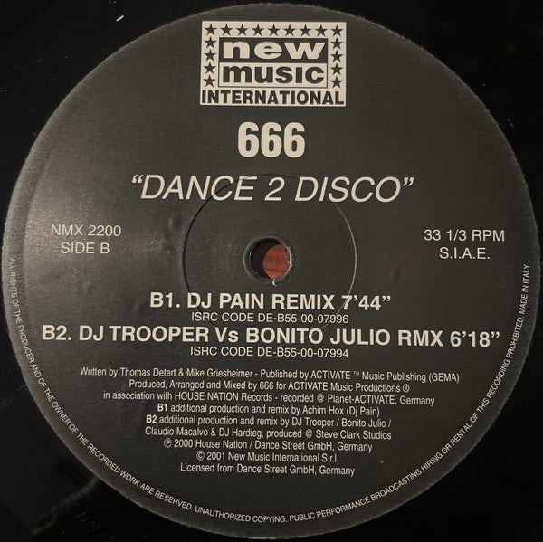 666 - Dance 2 Disco