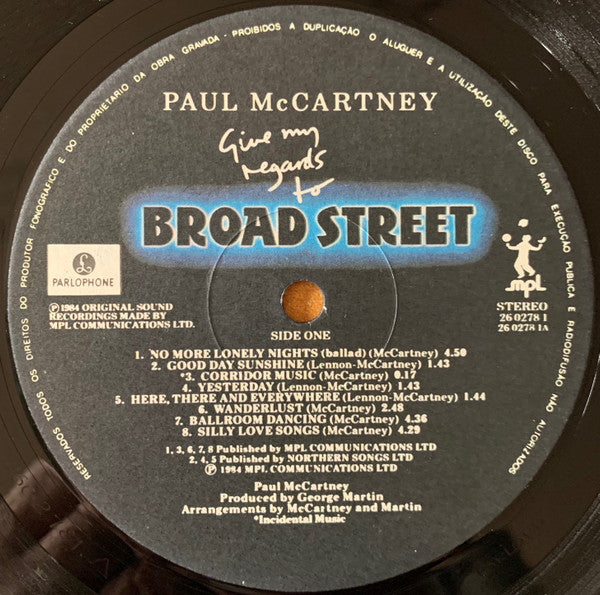 Paul McCartney - Give My Regards To Broad Street