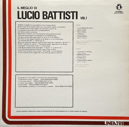 Lucio Battisti - Il Meglio Di Lucio Battisti Vol. 1