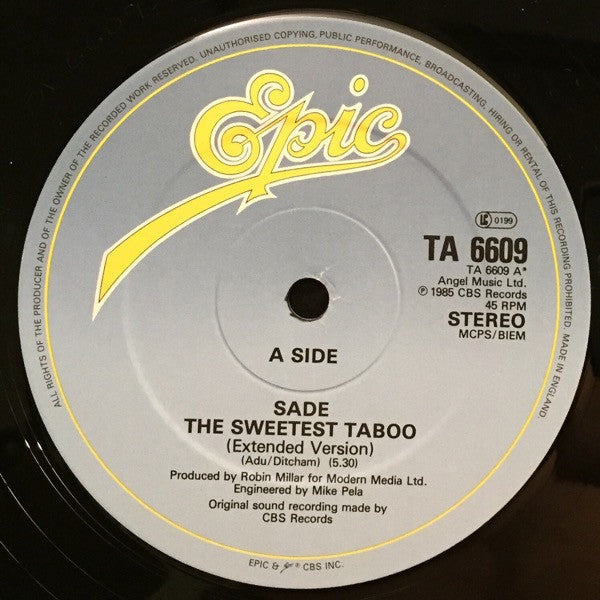 Sade - The Sweetest Taboo