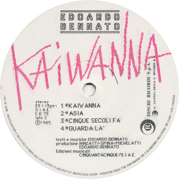 Edoardo Bennato - Kaiwanna