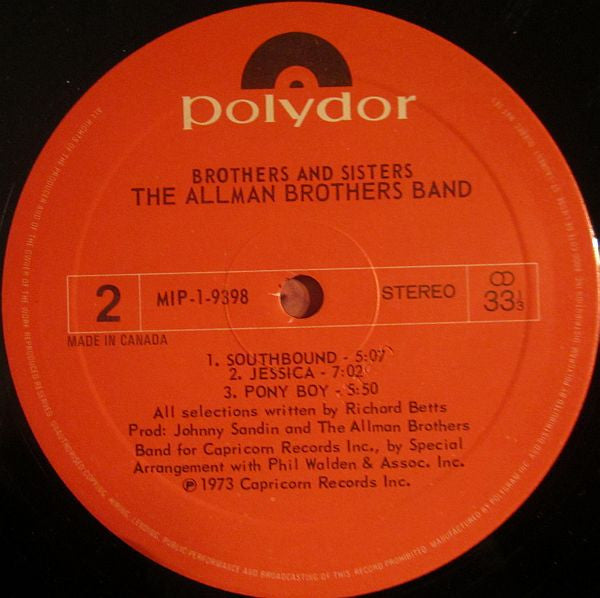The Allman Brothers Band - Brothers And Sisters