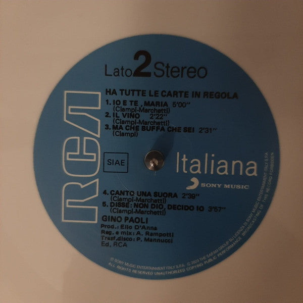 Gino Paoli - Ha Tutte Le Carte In Regola (nuovo)