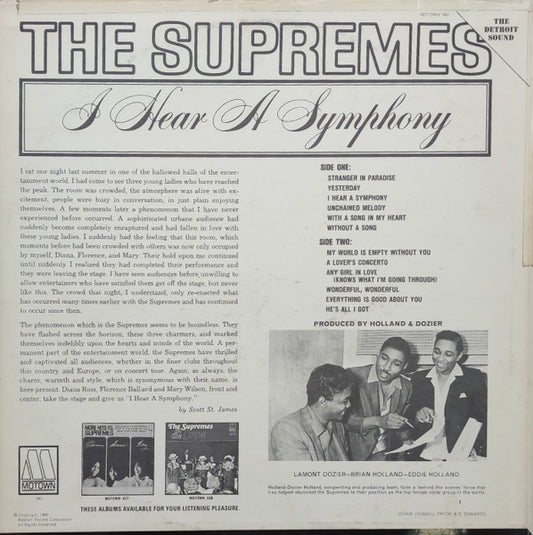 The Supremes - I Hear A Symphony