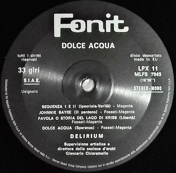 Delirium - Dolce Acqua