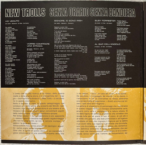 New Trolls - Senza Orario Senza Bandiera