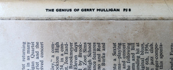 Gerry Mulligan - The Genius Of Gerry Mulligan