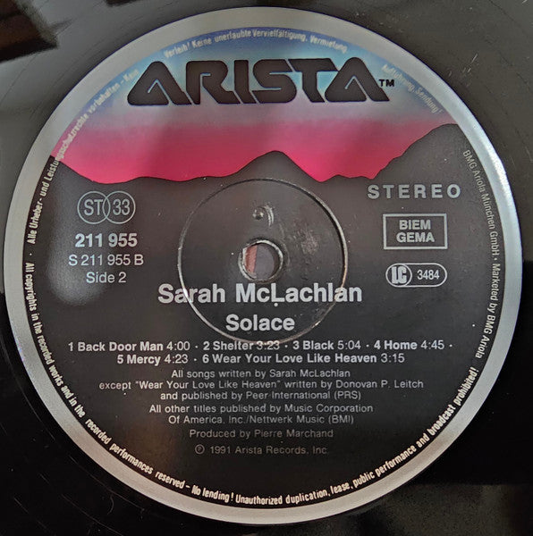 Sarah McLachlan - Solace