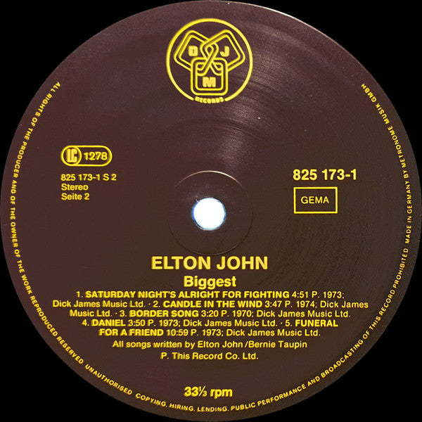Elton John - Biggest