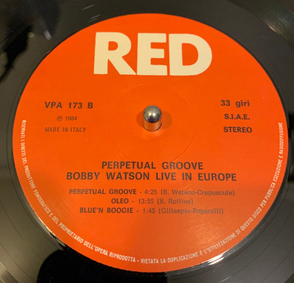 Bobby Watson - Live In Europe - Perpetual Groove