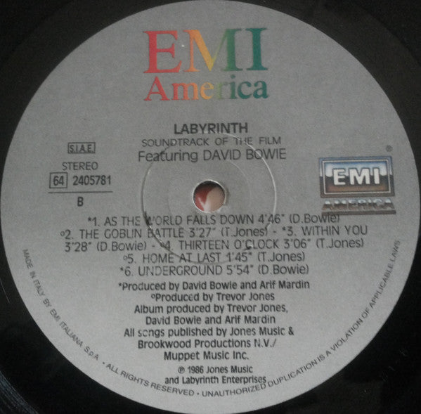 David Bowie - Labyrinth (From The Original Soundtrack Of The Jim Henson Film)