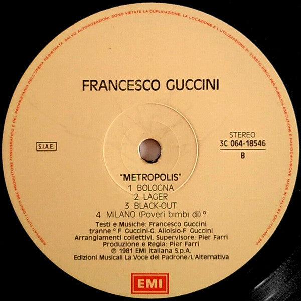 Francesco Guccini - Metropolis