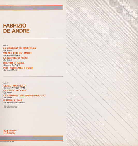 Fabrizio De André - Fabrizio De Andrè