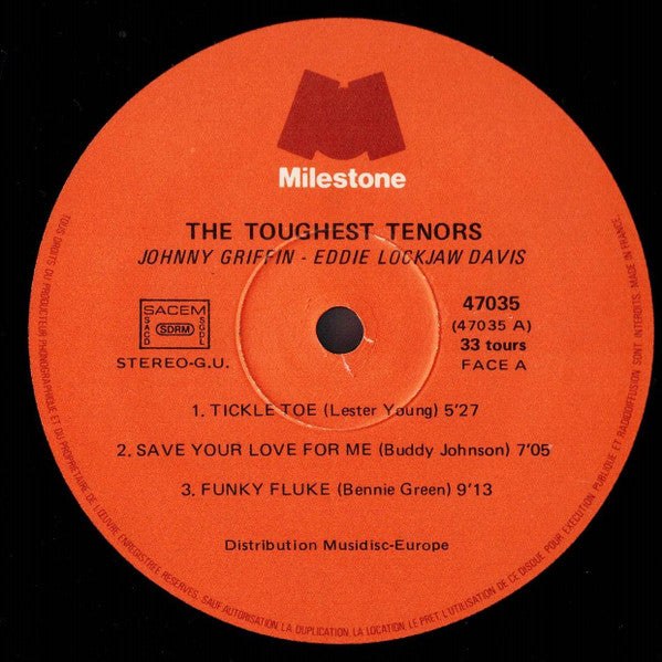Johnny Griffin / Eddie "Lockjaw" Davis – The Toughest Tenors