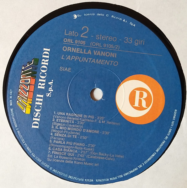 Ornella Vanoni - L'Appuntamento...