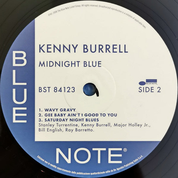 Kenny Burrell With Stanley Turrentine / Major Holley Jr / Bill English / Ray Barretto – Midnight Blue