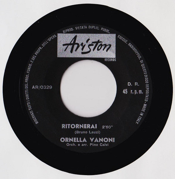 Ornella Vanoni - Mi Sono Innamorata Di Te (7")