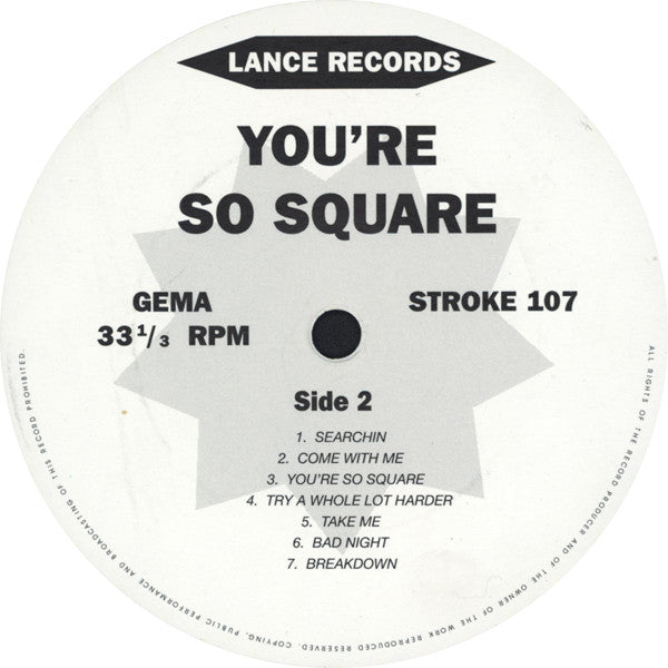 Various - You're So Square (14 Mid Sixties US Garage Band Jewels)