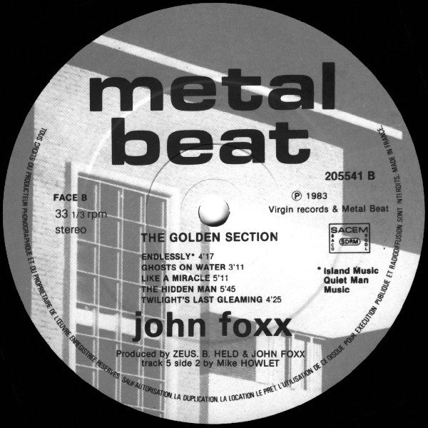 John Foxx - The Golden Section