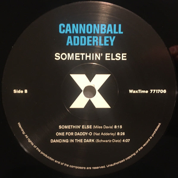 Cannonball Adderley - Somethin' Else (nuovo)