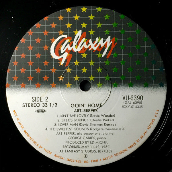 Art Pepper / George Cables – Goin' Home