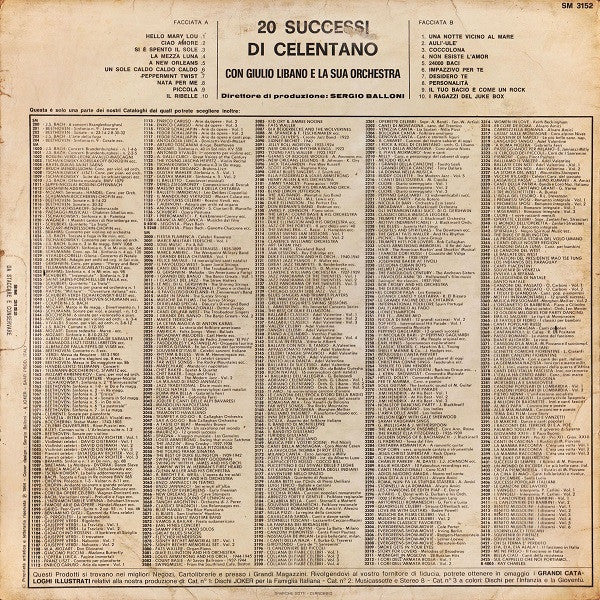 Adriano Celentano - 20 Successi Di Adriano Celentano