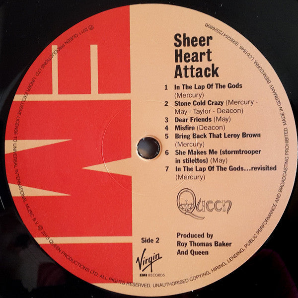 Queen - Sheer Heart Attack - (nuovo)