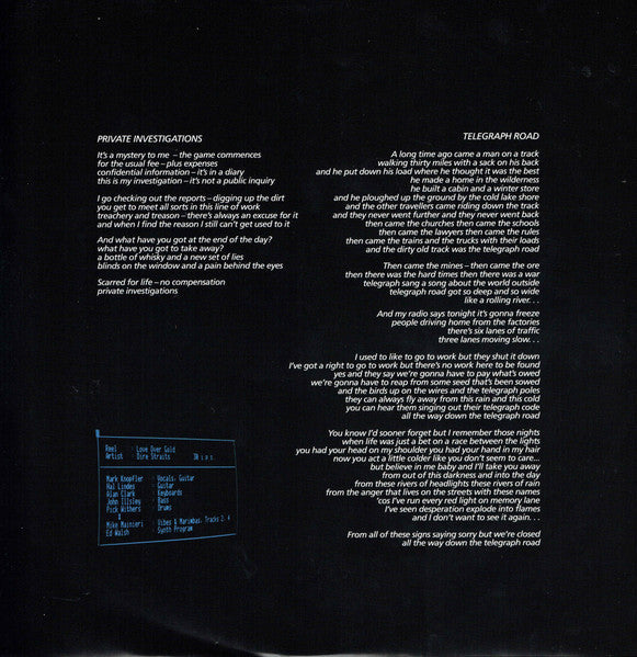 Dire Straits - Love Over Gold (nuovo)