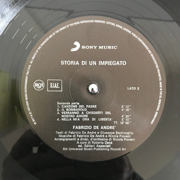 Fabrizio De André - Storia Di Un Impiegato (nuovo)