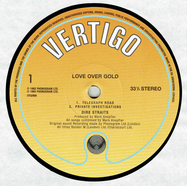 Dire Straits - Love Over Gold (nuovo)