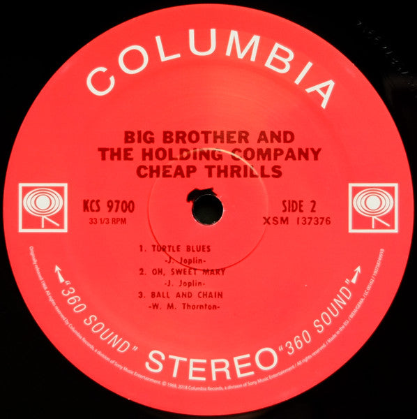 Big Brother & The Holding Company - Cheap Thrills (nuovo)
