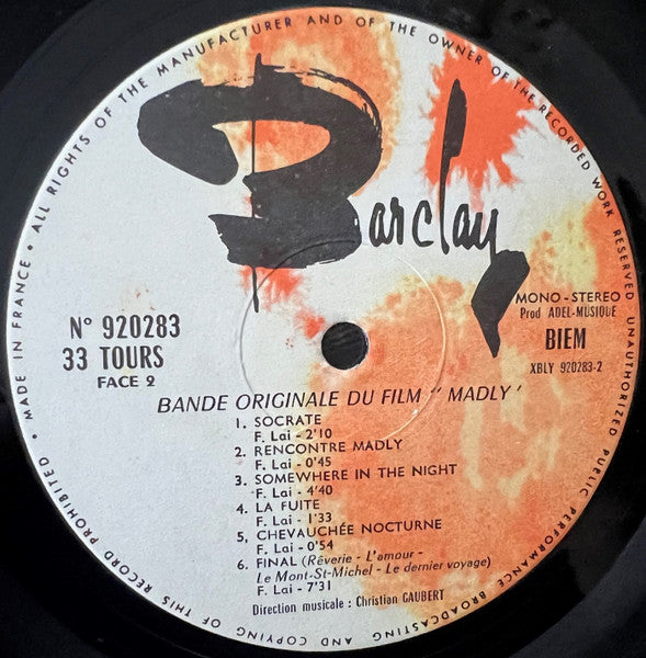 Francis Lai - Madly