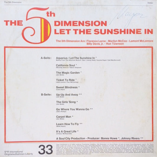 The Fifth Dimension - Let The Sunshine In