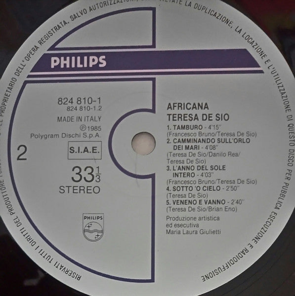 Teresa De Sio - Africana
