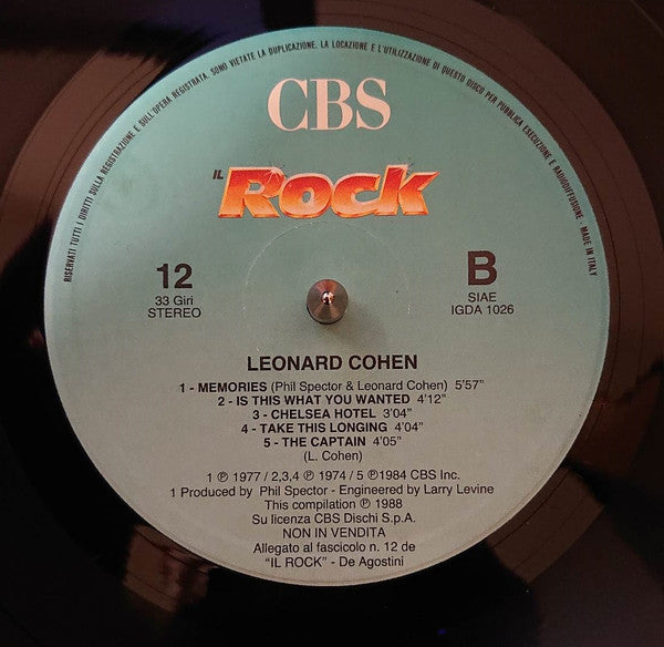 Leonard Cohen - Leonard Cohen