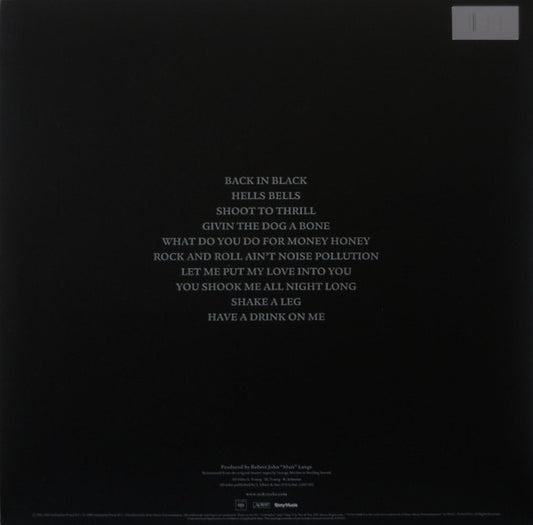 AC/DC - Back In Black (nuovo)