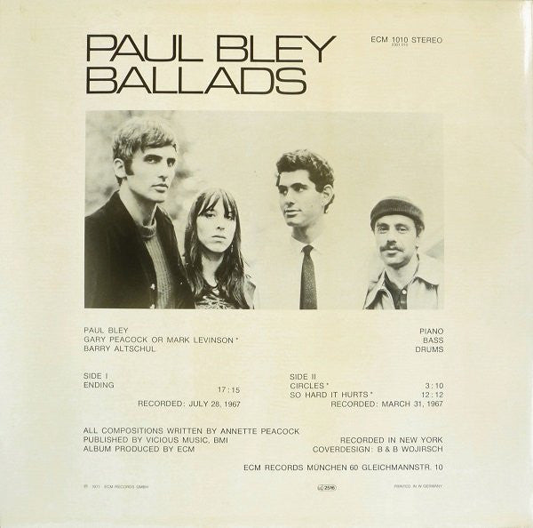 Paul Bley - Ballads