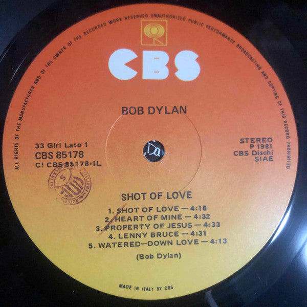 Bob Dylan - Shot Of Love
