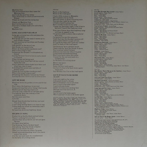 James Taylor - Mud Slide Slim And The Blue Horizon