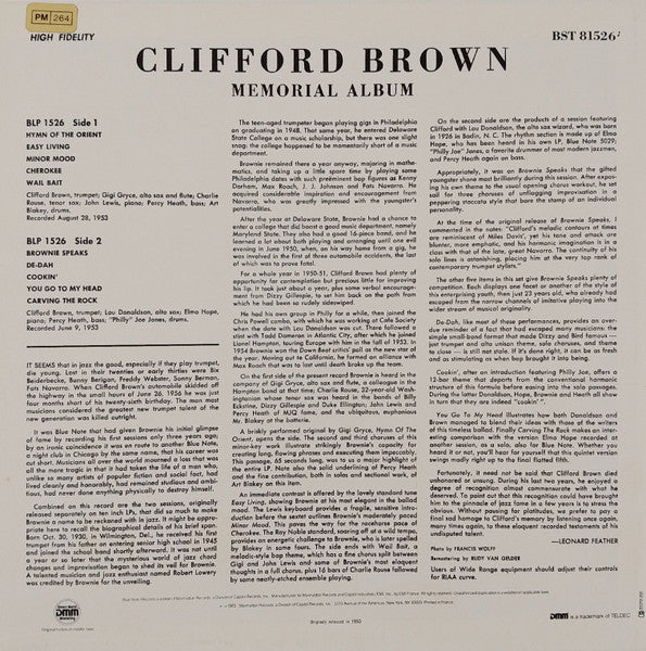 Clifford Brown - Memorial Album