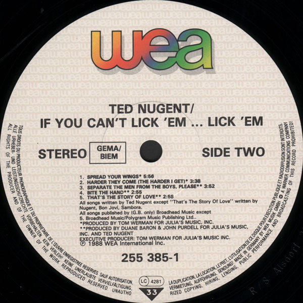 Ted Nugent - If You Can't Lick 'Em... Lick 'Em