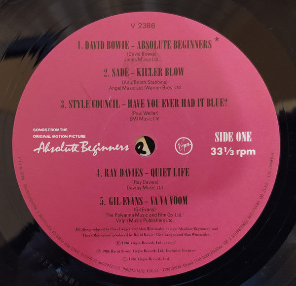 Various - Absolute Beginners - The Musical (Songs From The Original Motion Picture)