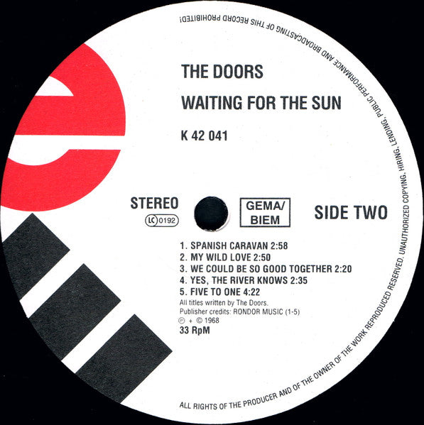 The Doors - Waiting For The Sun (nuovo)