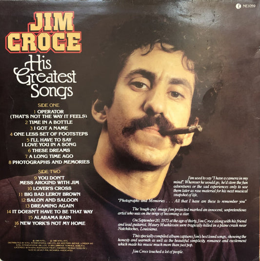 Jim Croce - His Greatest Songs
