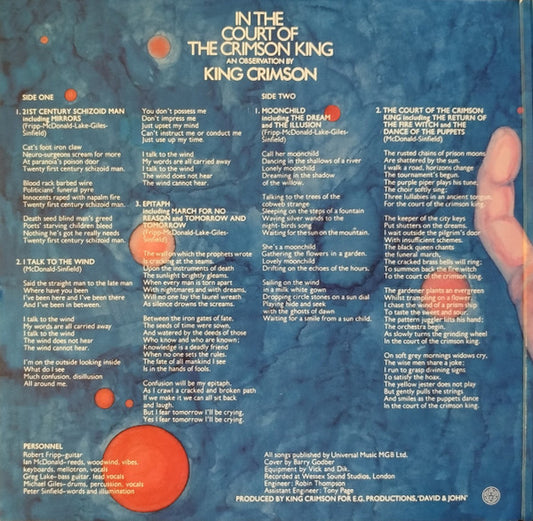 King Crimson - In The Court Of The Crimson King (An Observation By King Crimson) - (nuovo)